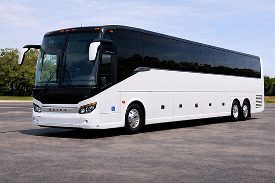 56-passenger charter bus rental Wilmer TX